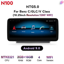 Load image into Gallery viewer, NaviFly 10.25" IPS Screen 8 core Android 10.0 Car GPS Navigation player For Mercedes Benz C Class W205 2014-2018 NTG5.0 With WIF