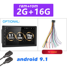Load image into Gallery viewer, Podofo Android 8.1 2 Din Car radio Multimedia GPS Player 2DIN 2.5D Universal For Volkswagen Nissan Hyundai Kia toyota LADA Ford