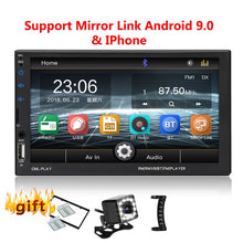 Load image into Gallery viewer, 2 Din Car Radio Bluetooth mirrorlink 2din Car Autoradio 7'' MP5 Player Car Backup Monitor Car Audio For Rearview Camera Remote