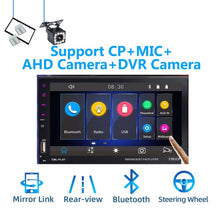 Load image into Gallery viewer, 2 Din Car Radio Bluetooth mirrorlink 2din Car Autoradio 7&#39;&#39; MP5 Player Car Backup Monitor Car Audio For Rearview Camera Remote
